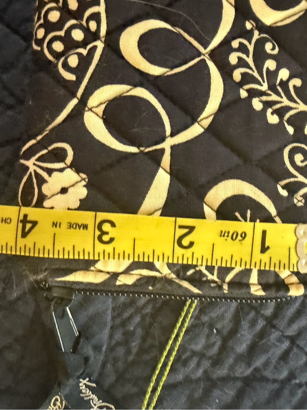 Vera Bradley Zip Around Wallet in Twirly Birds Navy pattern. - Picture 8 of 9
